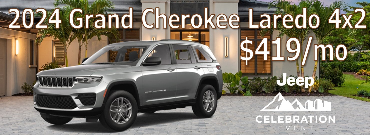 2024 Grand Cherokee Laredo 4x2 $419/mo