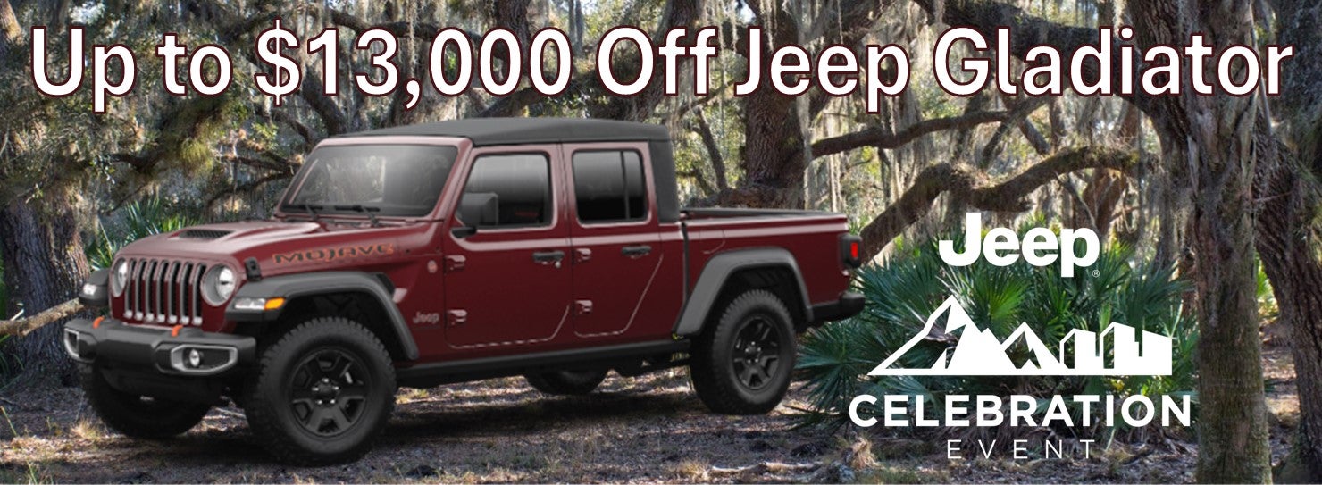 Up to $13,000 Off Jeep Gladiator