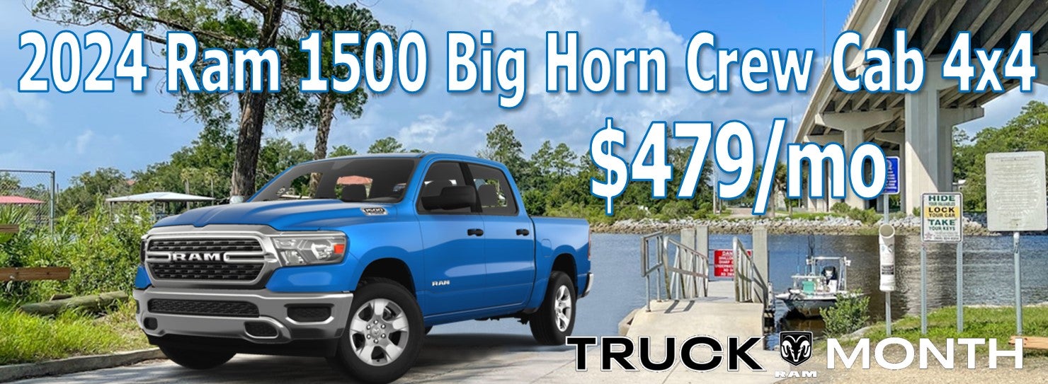 2024 Ram 1500 Big Horn Crew Cab 4x4 $479/mo