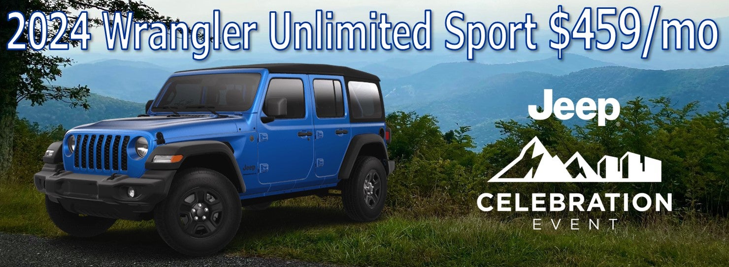 2024 Wrangler Unlimited Sport $459/mo